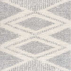 Trunding Plush Area Rug in Gray