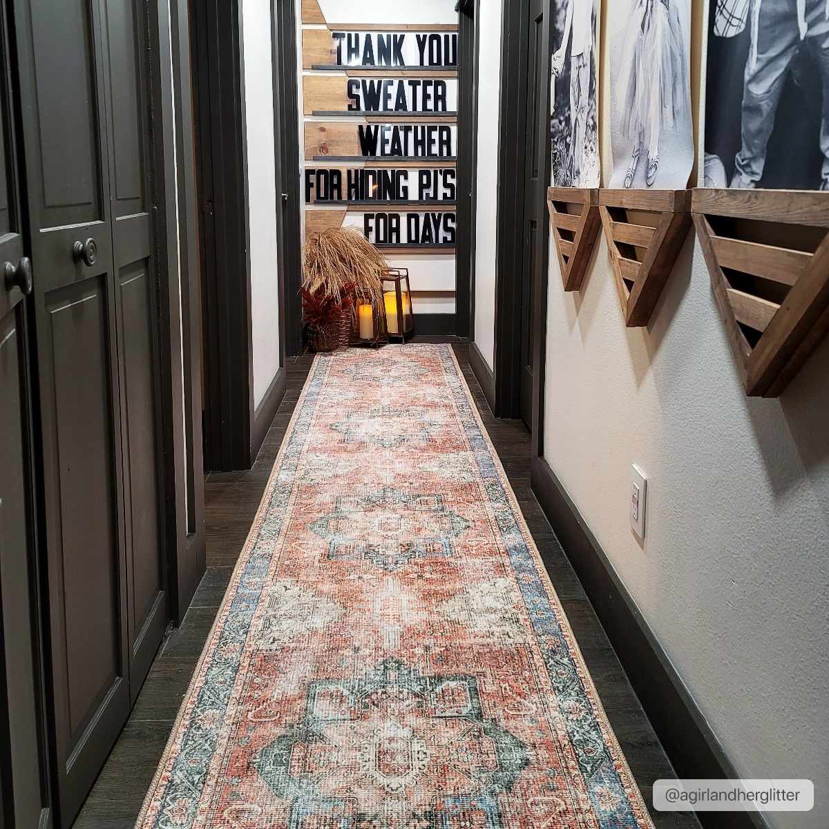 Rosman Distressed Washable Area Rug - Image 8