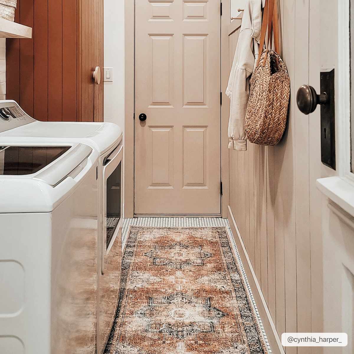 Rosman Distressed Washable Area Rug - Image 14