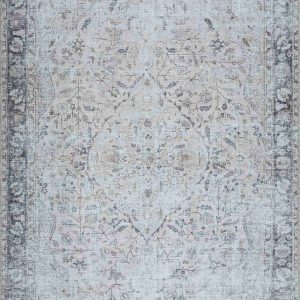 Haile Green & Pink Washable Area Rug - Clearance