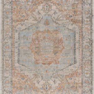 Vaeda Blue & Beige Thick Luxe Rug