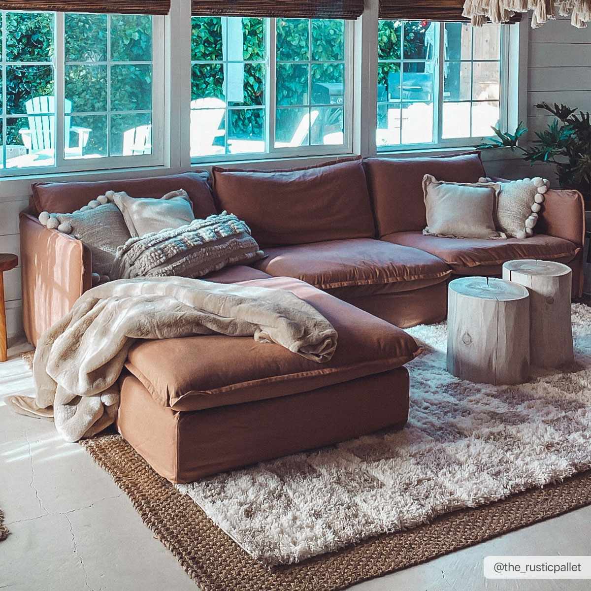Atira Light Brown Checkered Area Rug - Image 15