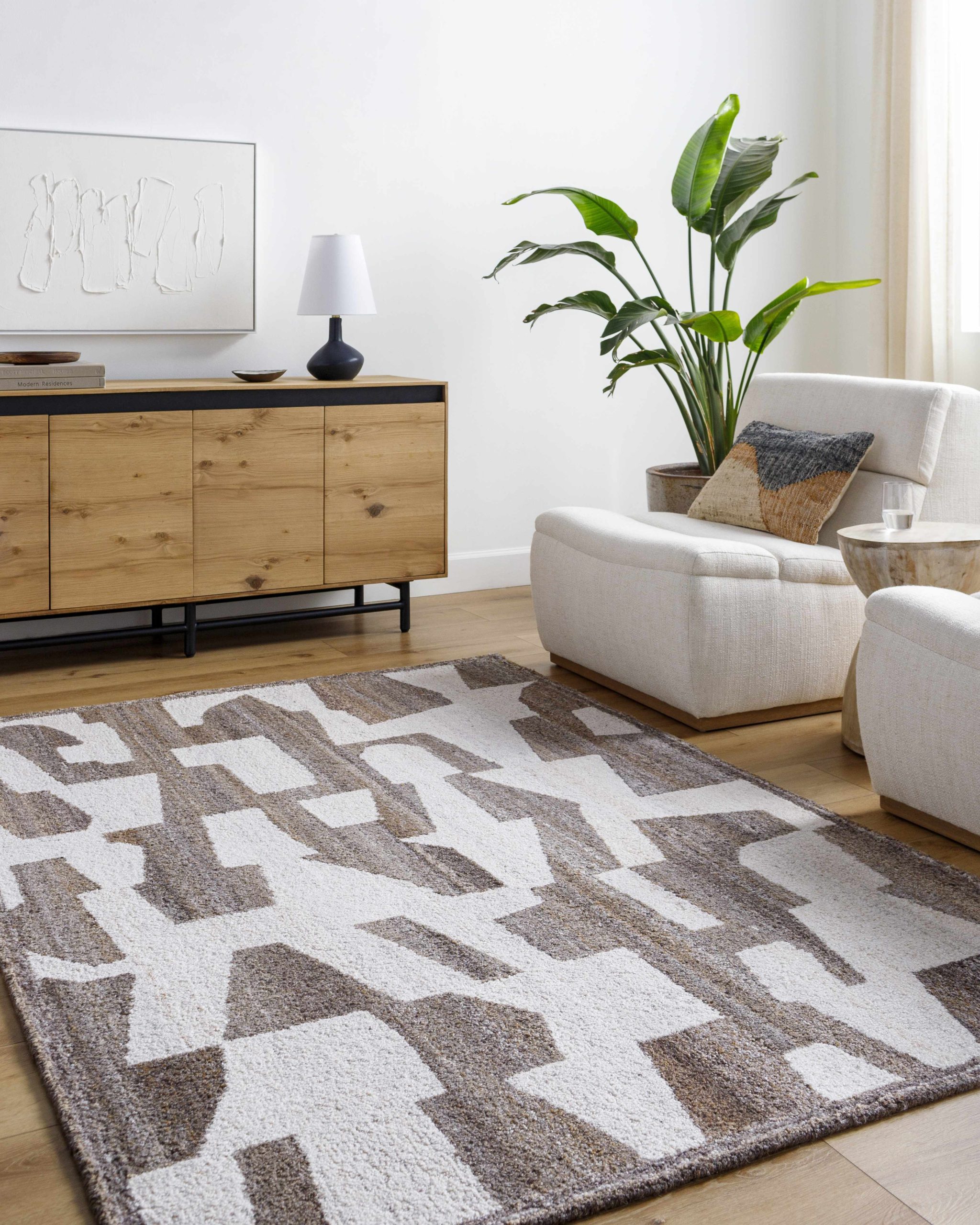 Brendy Taupe Area Rug - Image 2