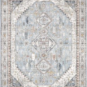 Kouta Gray Blue Area Rug