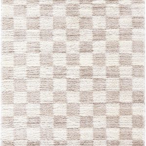 Belita Cream Luxe Shag Area Rug