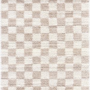 Belita Beige Luxe Shag Area Rug