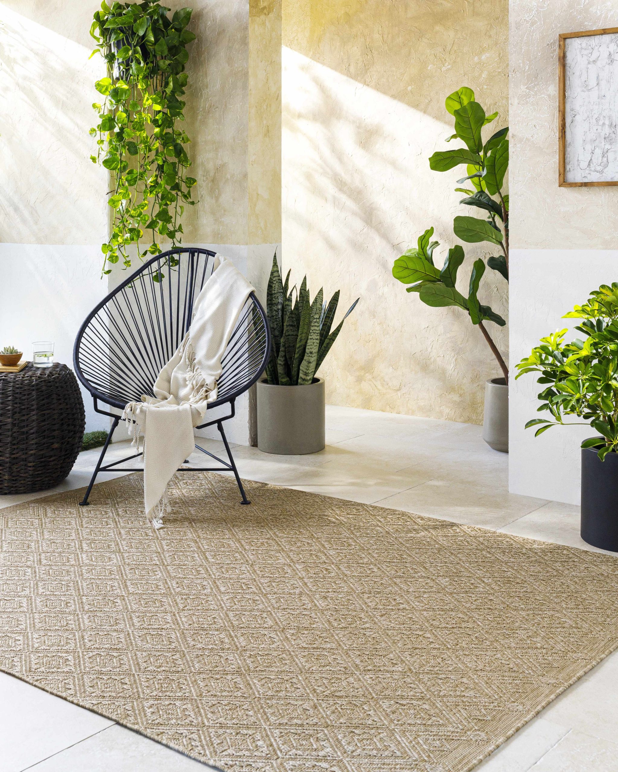 Bandit Brown Outdoor Area Rug - Image 2