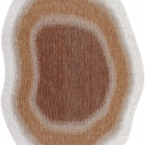 Burian Orange Outdoor Area Rug