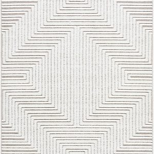 Briana Beige Washable Area Rug