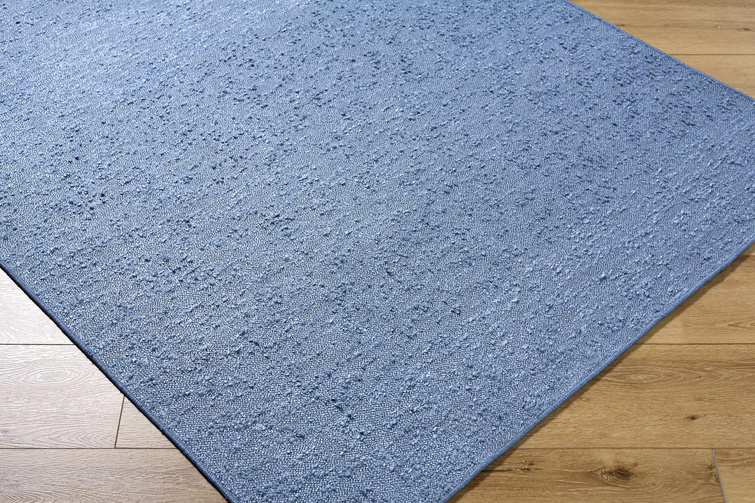 Breena Slate Blue Washable Area Rug - Image 6