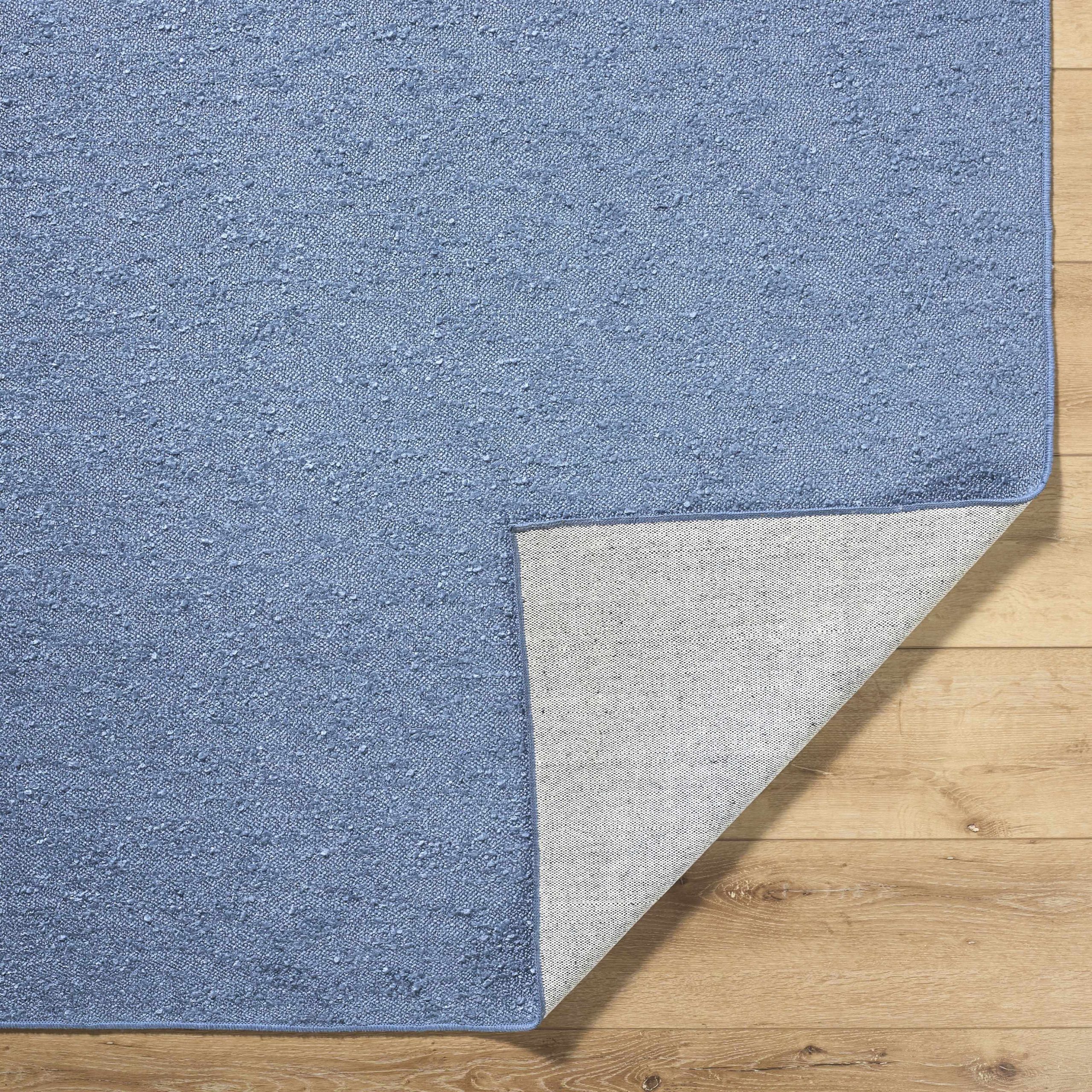 Breena Slate Blue Washable Area Rug - Image 4