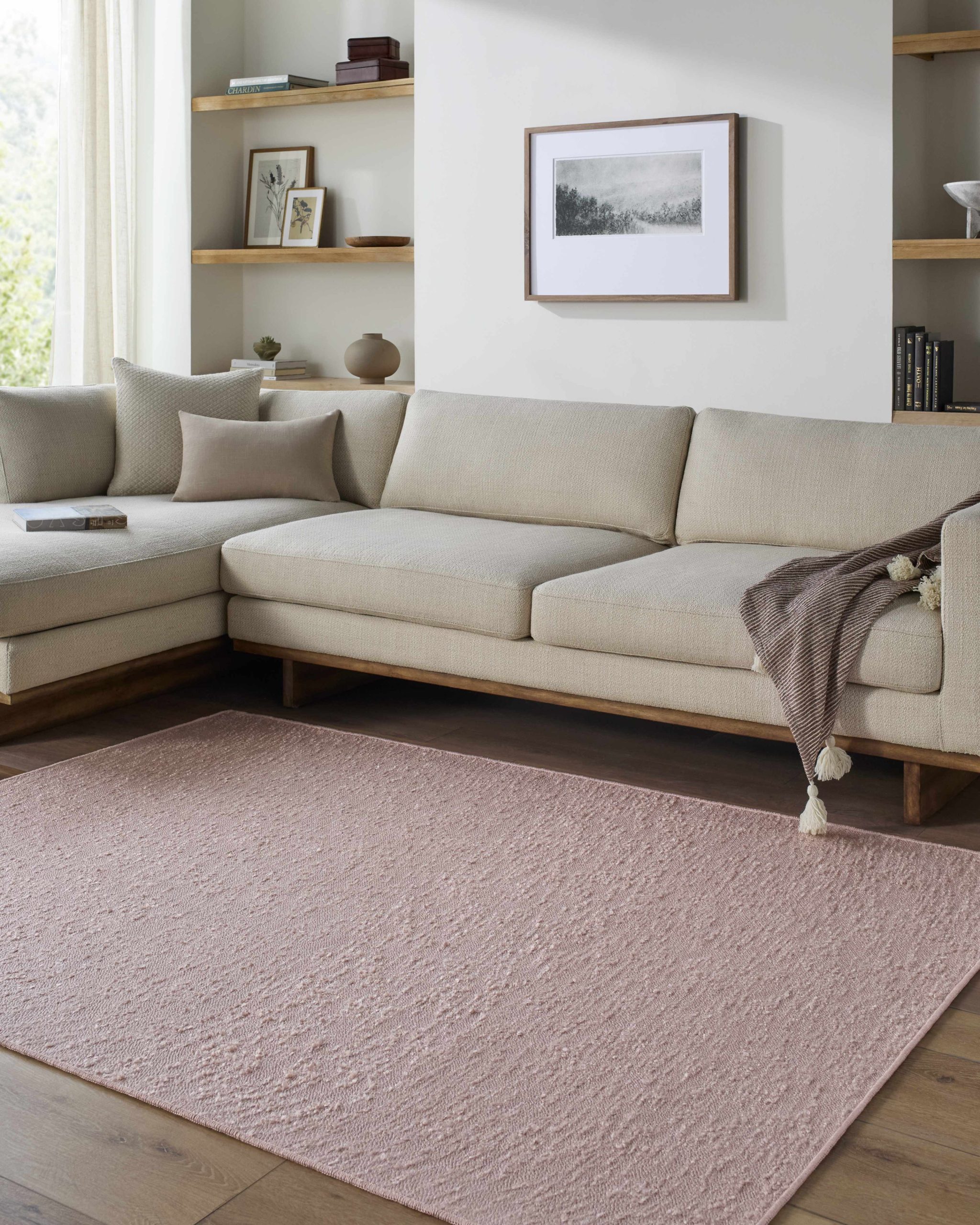 Breena Blush Washable Area Rug - Image 2