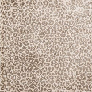 Tan Bonhill Leopard Print Area Rug