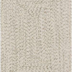 Beige Braided Faux Jute Outdoor Rug