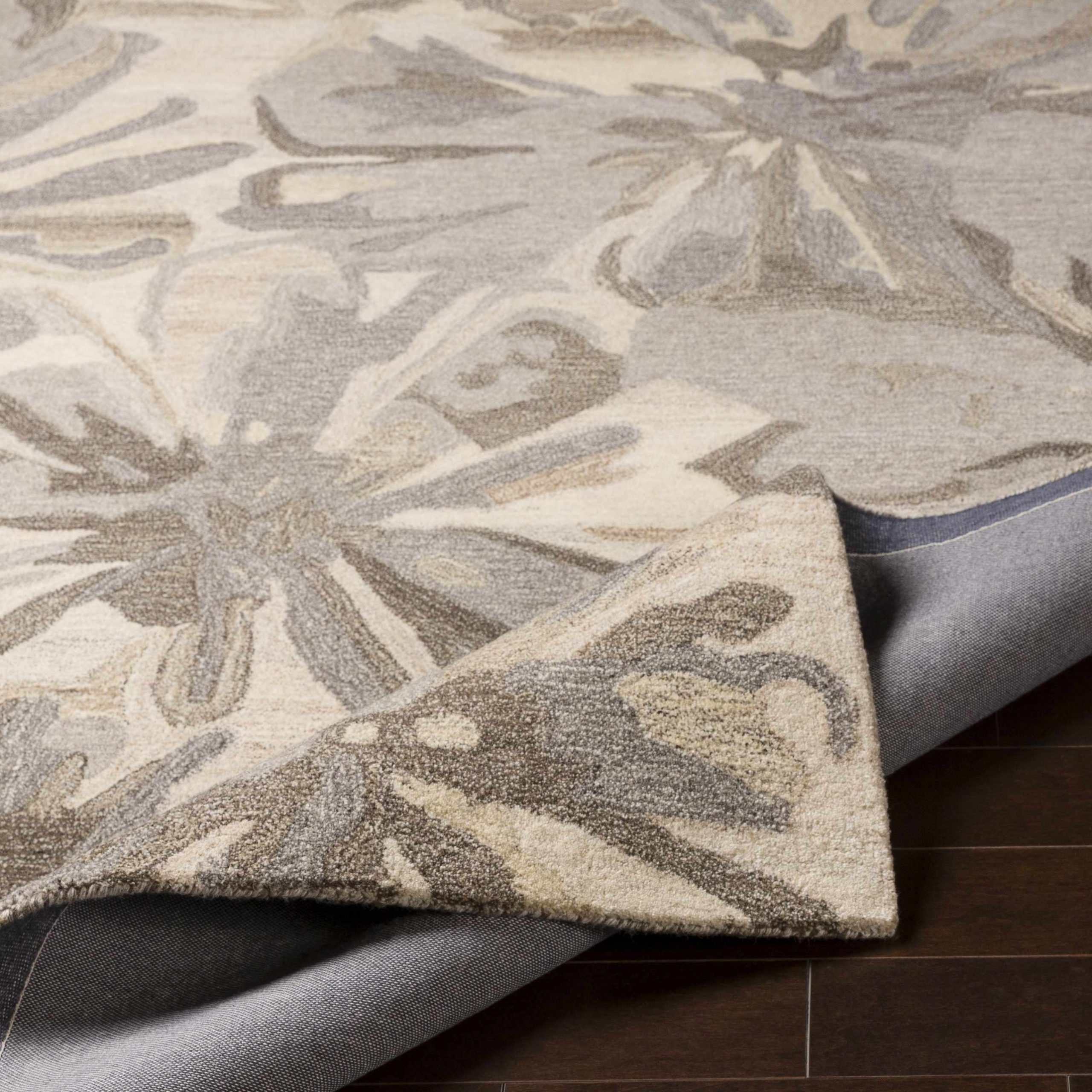 Ilfeld Athena Beige Floral Wool Rug - Image 9