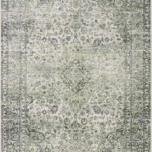 Green Holi-4604 Washable Area Rug