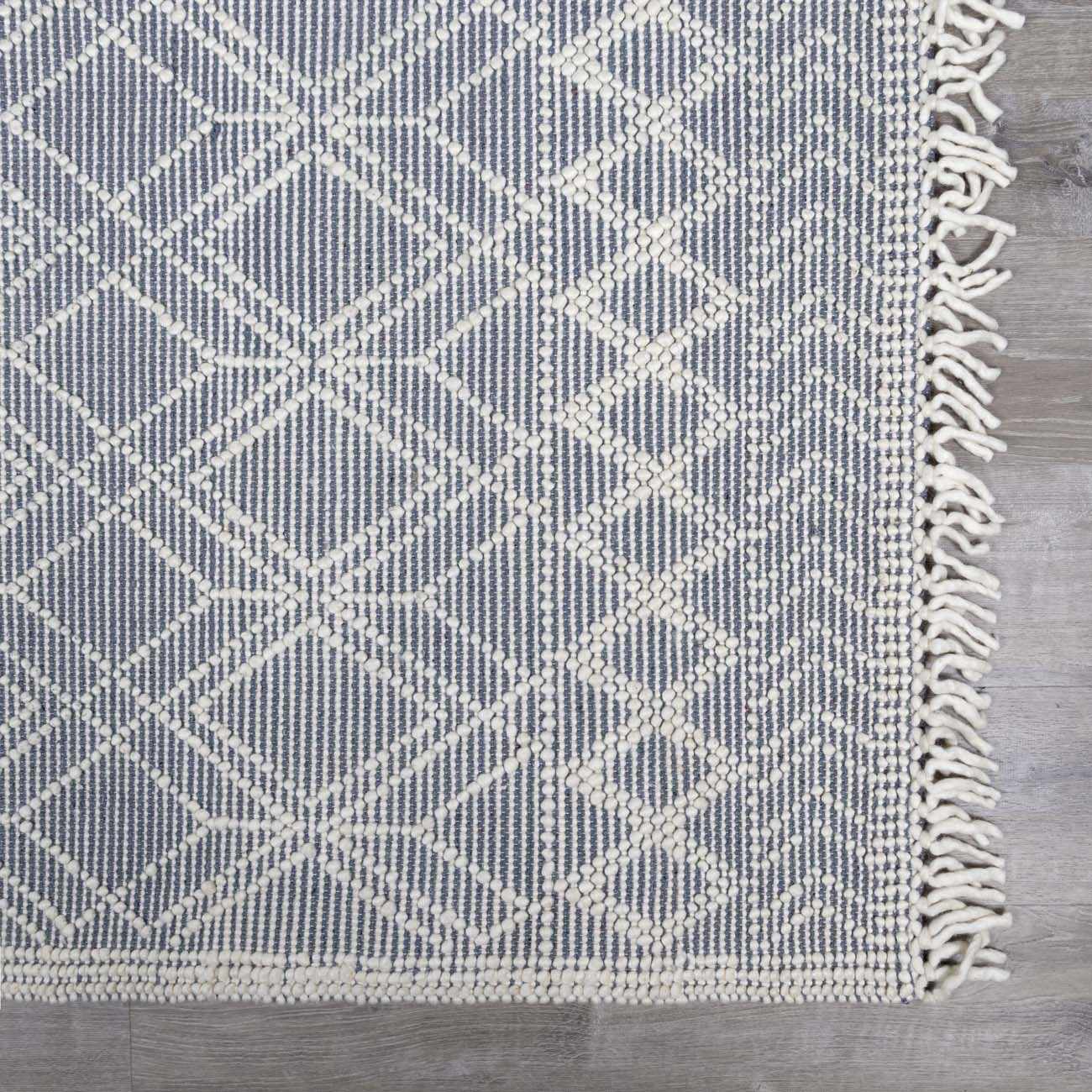 Ramsbury Denim Blue Wool Rug - Image 8