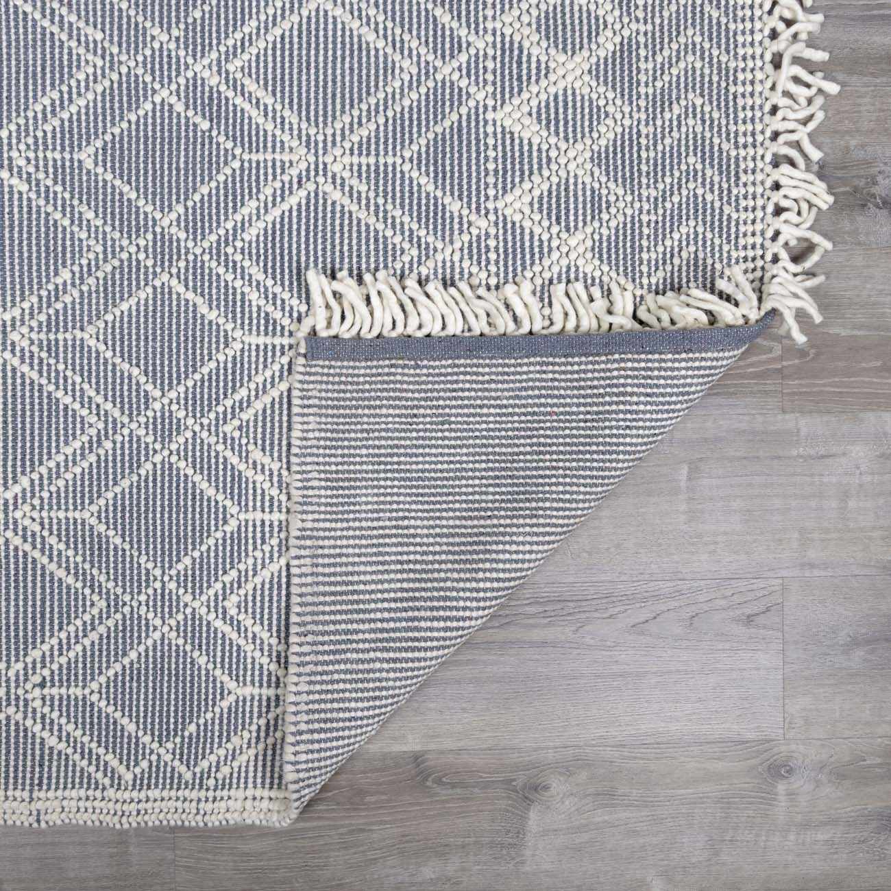 Ramsbury Denim Blue Wool Rug - Image 6