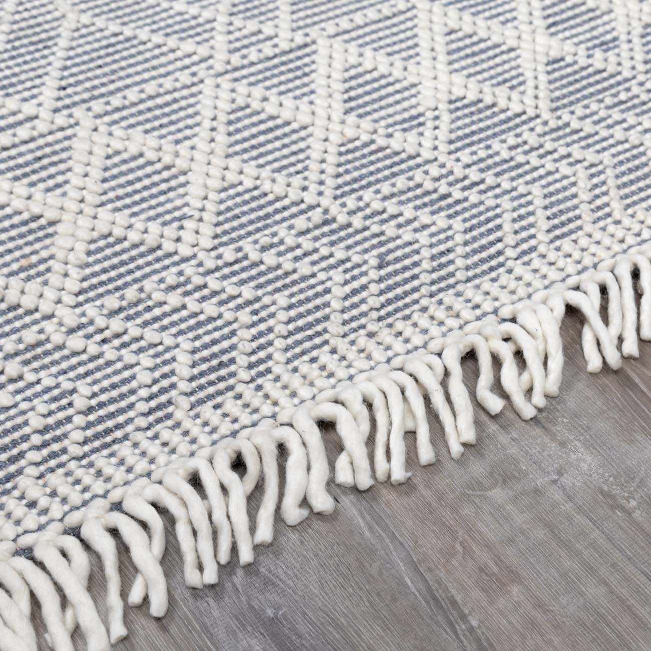 Ramsbury Denim Blue Wool Rug - Image 12