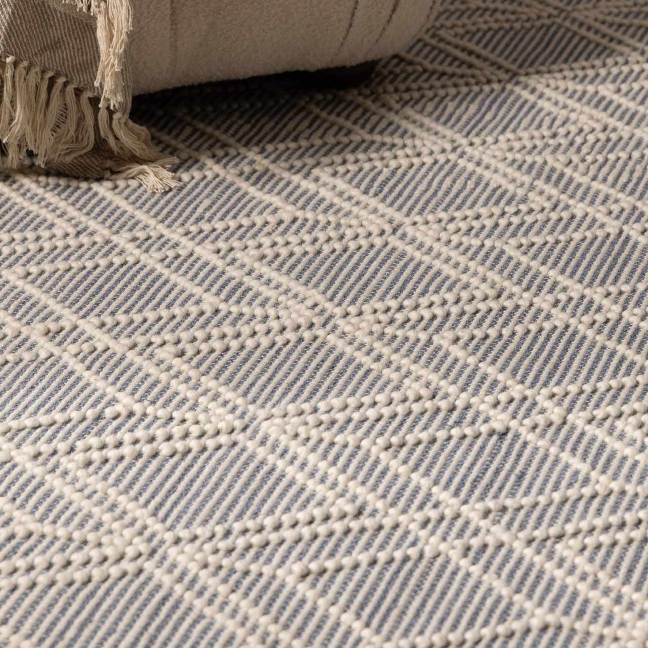 Ramsbury Denim Blue Wool Rug - Image 16