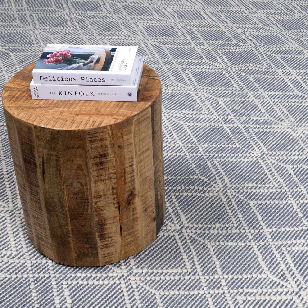 Ramsbury Denim Blue Wool Rug - Image 10