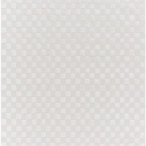 Carina Light 3D Checkered Washable Area Rug