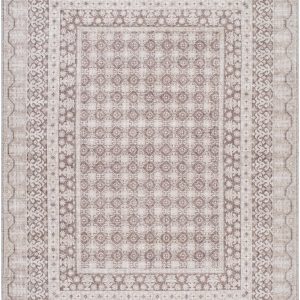 Rainier Light Brown Washable Rug | Our PNW Home X Livabliss