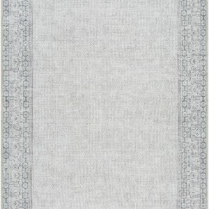 Rainier Cottage Border Gray Washable Rug | Our PNW Home X Livabliss