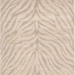 Beige Manteca Zebra Print Area Rug