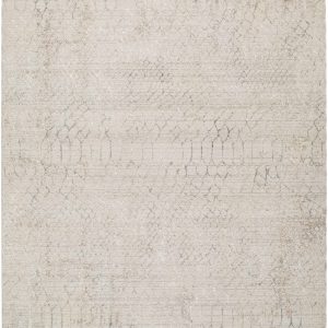 Rali Beige Abstract Machine Woven Polyester Area Rug