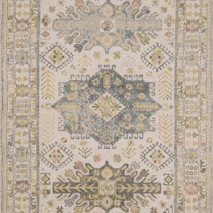 Chaela Ivory & Olive Area Rug