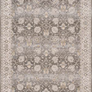 Amaru Green Textured Rug with Fringes