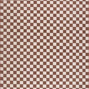 Kaysar Brown Checkered Washable Area Rug