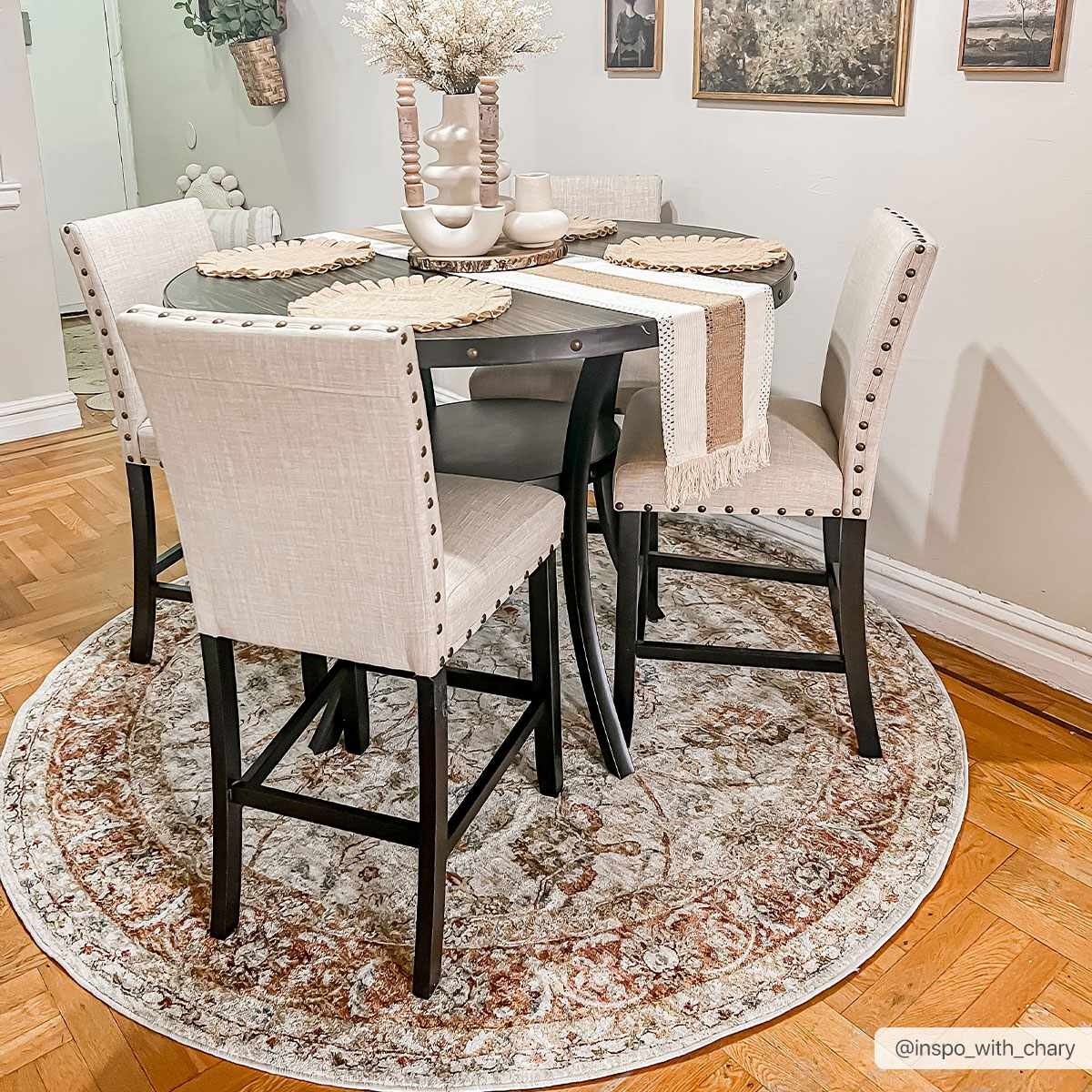 Dyan Cream Textured Rug with Fringes - Image 4