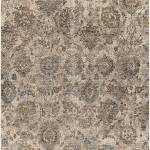 Morinville Teal Floral Rug