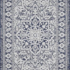 Etoile Navy Blue Performance Outdoor Rug