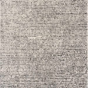Keita Cream & Black Grid Plush Rug