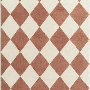 Almeda Diamond Washable Wool Rug
