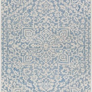 Gagebrook Blue Wool Area Rug
