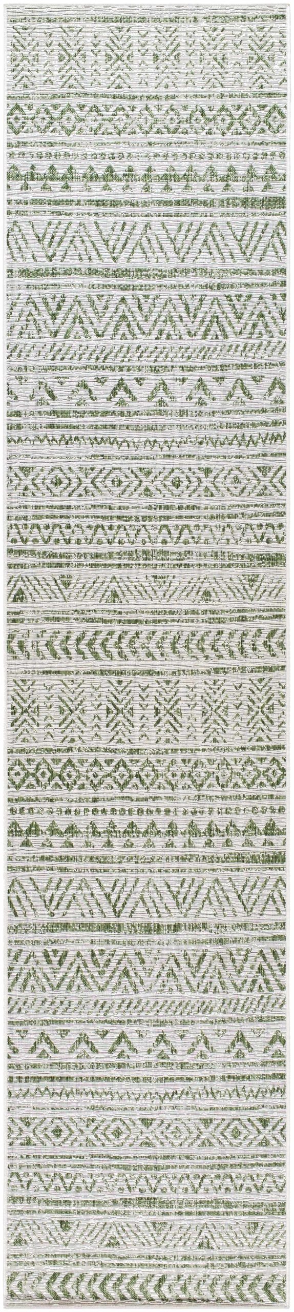 Novato Olive All Over Pattern Performance Outdoor Rug - Image 8