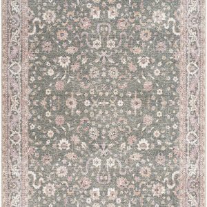 Alyson Vintage Flat Pile Washable Rug