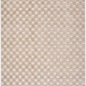 Anthea Beige Washable Area Rug