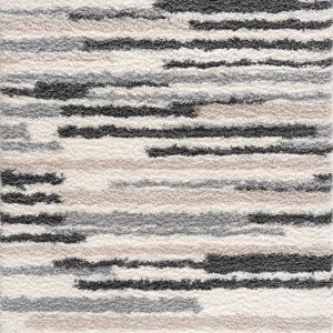 Zoya Irregular Striped Area Rug