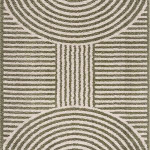 Allard Green Washable Area Rug