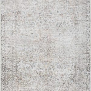 Cream Holi-2301 Washable Area Rug