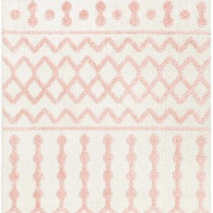 Darva Pink Plush Area Carpet