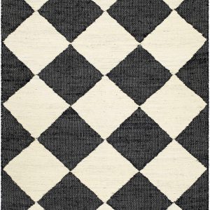 Andrin Black Area Rug