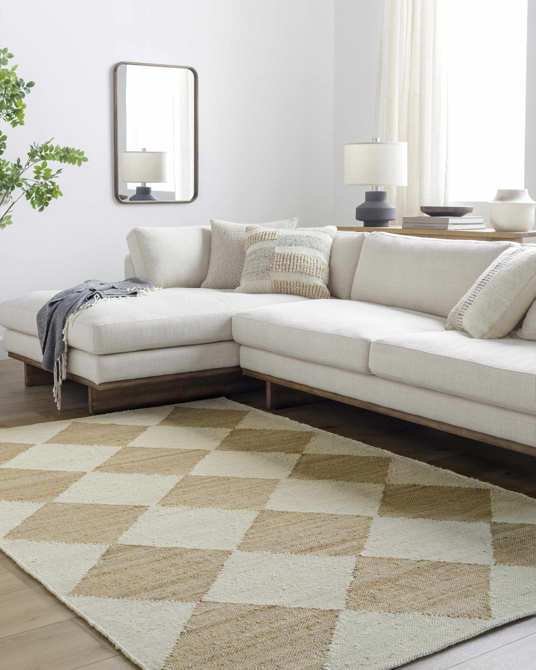 Andrin Beige Area Rug - Image 3