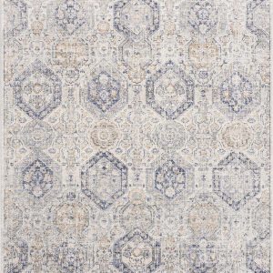 Parkerfield Cream & Blue Area Rug