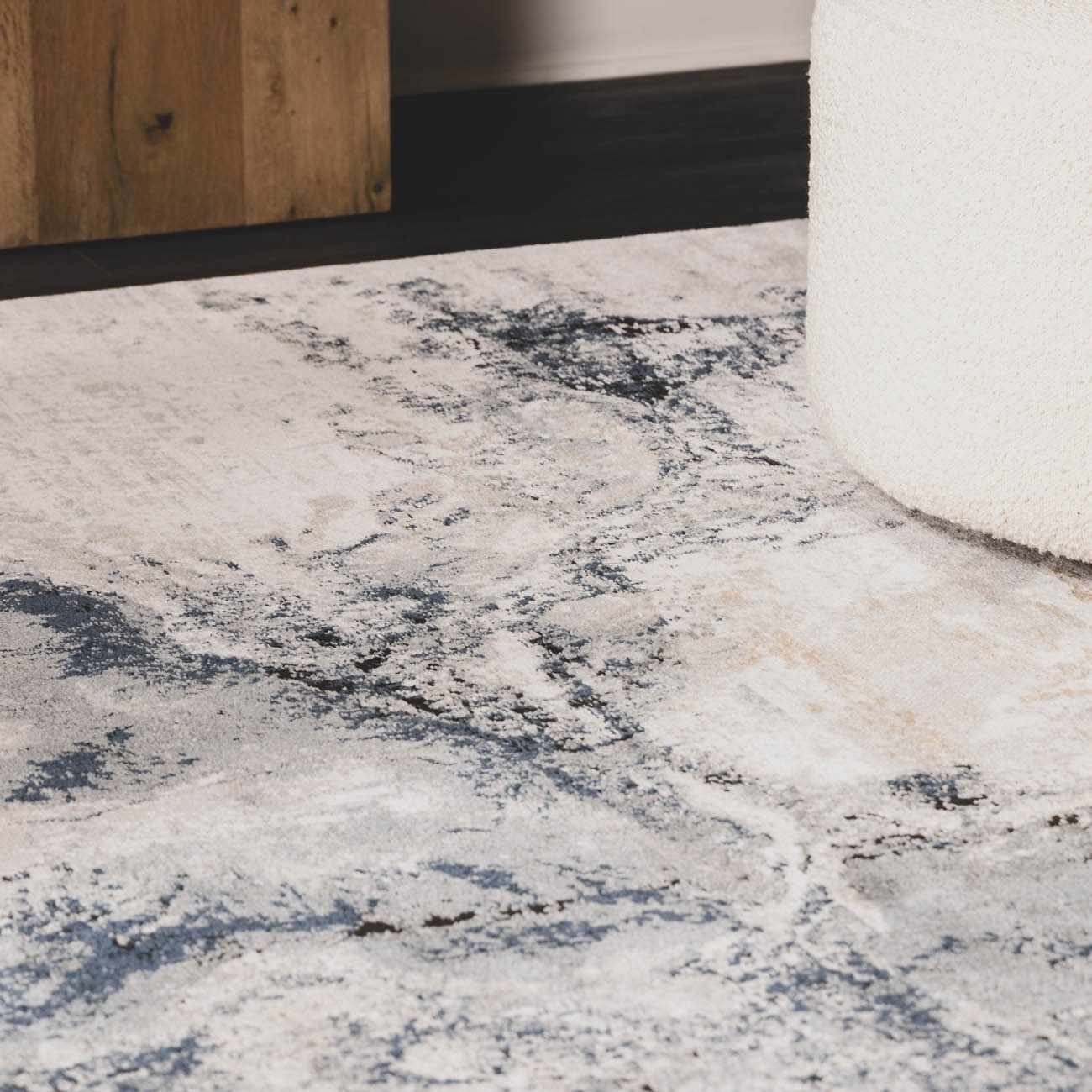 Kirkland Dark Blue Marble Rug - Image 12